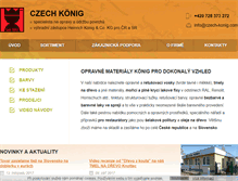 Tablet Screenshot of czech-konig.com